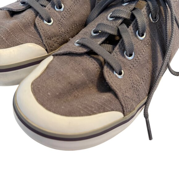 SIZE 8 Keen Elsa Brown Canvas Sneakers Shoes - Picture 2 of 10